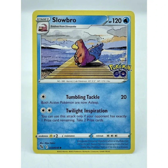 Slowbro 020/078 Stamped Pokémon‎ GO Non-Holo Pokémon TCG Mint Unplayed - Picture 1 of 6